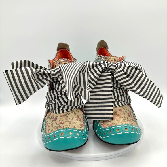 Irregular Choice Abigail's 3rd Party Boots EUR 38 Blue Cottage Victorian Avant - Picture 2 of 8